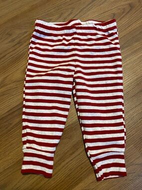 ✨8/$10. Carter's. Red and White Striped Baby Leggings - 6months
